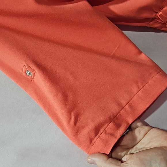 Vintage, Chelsea & Theodore, Jacket, Coral, Sz Sm, 3/4 Sleeve, Pockets, Tie - Picture 14 of 16